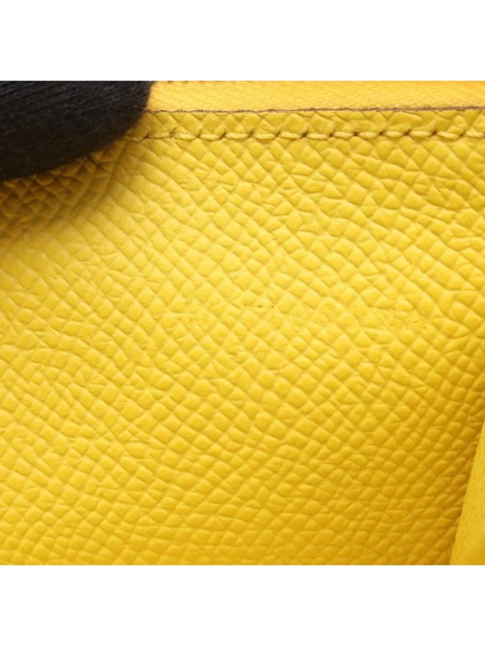 Hermes Bifold Wallet Bearn Soufflet Jaune Naple